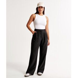 Curve Love A&F Sloane Tailored Wide Leg Pant